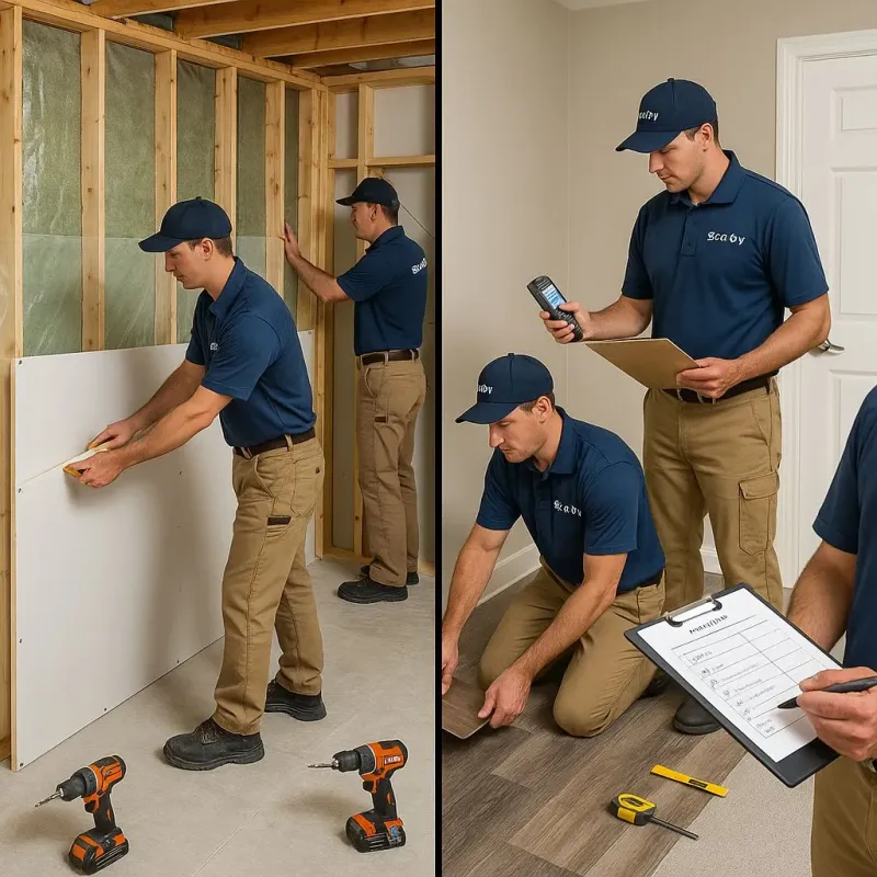 Repairs and Reconstruction process in Paris, AR